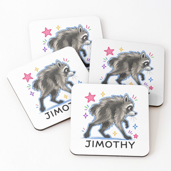 Item preview, Jimothy Raccoon, Funny Raccoon, Preppy Jimothy, Cute Crayon Animal, Raccoon Doodle designed and sold by oddbrick-parade.