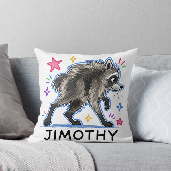 Item preview, Jimothy Raccoon, Funny Raccoon, Preppy Jimothy, Cute Crayon Animal, Raccoon Doodle designed and sold by oddbrick-parade.