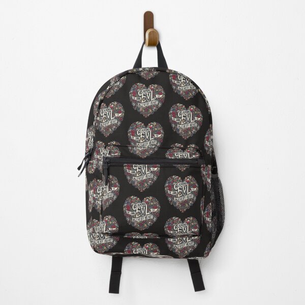 Item preview, Good Evil Heart Typography Crest designed and sold by Voodoo Store Paranormal Collections.
