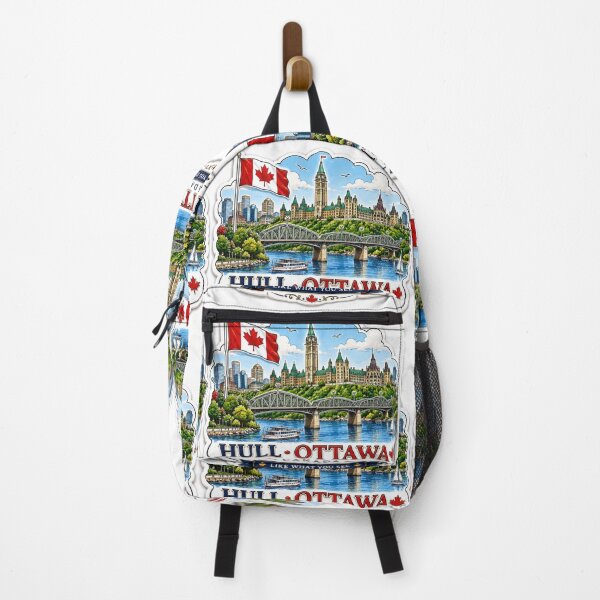 Item preview, Hull Ottawa Canada Premium 3D Skyline Label Label Text HULL • OTTAWA ?? designed and sold by PaintMeWorld.