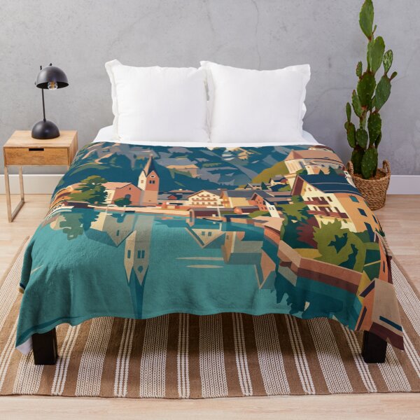 Item preview, Hallstatt Austria Vintage Travel Poster designed and sold by Bomax121.
