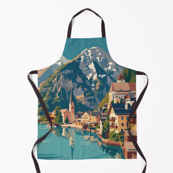 Item preview, Hallstatt Austria Vintage Travel Poster designed and sold by Bomax121.
