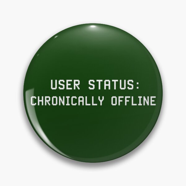 Item preview, User Status Chronically Offline Cyber Streetwear for Dark Products designed and sold by Anyshca.