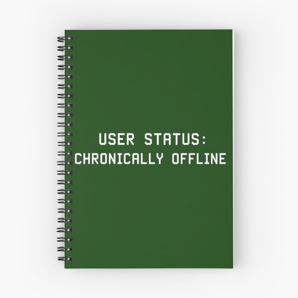 Item preview, User Status Chronically Offline Cyber Streetwear for Dark Products designed and sold by Anyshca.