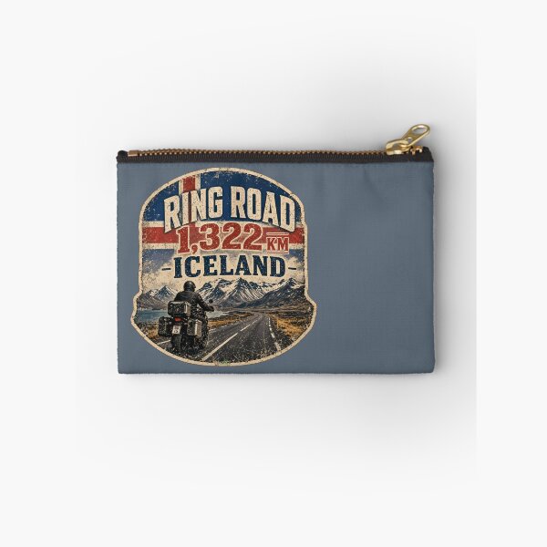 Item preview, Iceland Ring Road Route 1 Motorcycle Sticker TShirt 02 designed and sold by OuterShellUK.