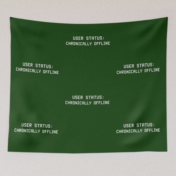 Item preview, User Status Chronically Offline Cyber Streetwear for Dark Products designed and sold by Anyshca.
