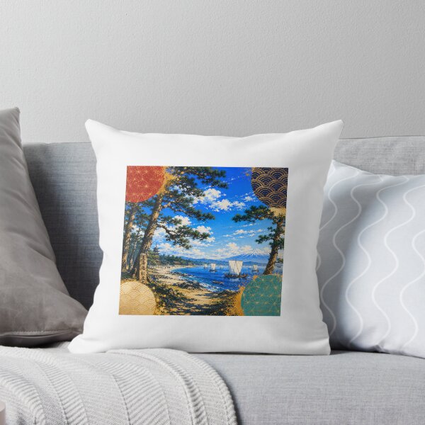 Item preview, Pine Grove by the Edo Sea – Modern Japanese Art designed and sold by Fumi723.
