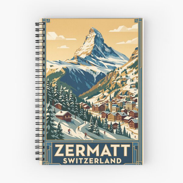 Item preview, Zermatt Switzerland Vintage Travel Poster designed and sold by Bomax121.