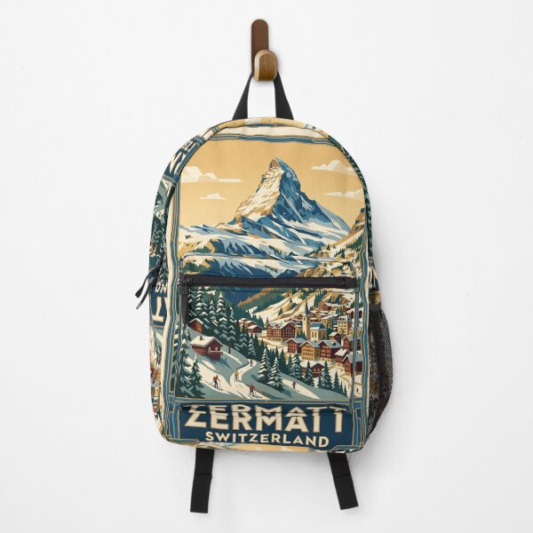 Item preview, Zermatt Switzerland Vintage Travel Poster designed and sold by Bomax121.