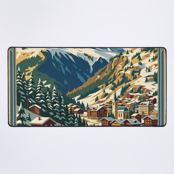 Item preview, Zermatt Switzerland Vintage Travel Poster designed and sold by Bomax121.