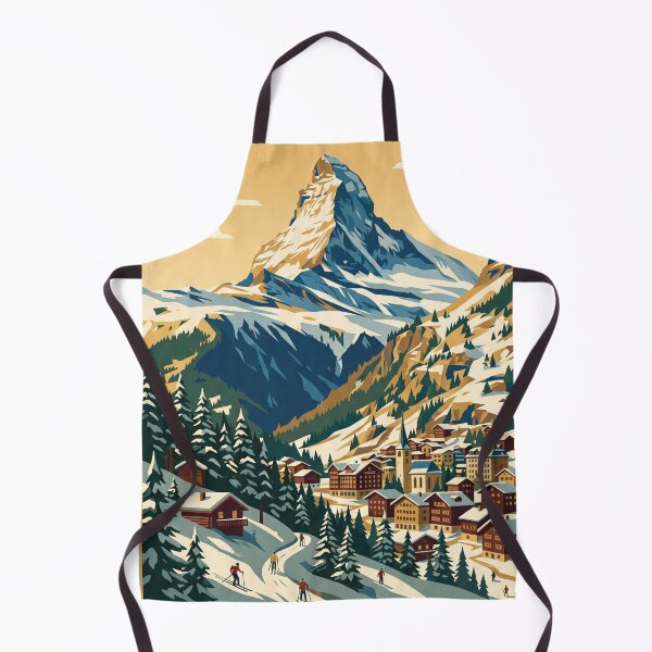 Item preview, Zermatt Switzerland Vintage Travel Poster designed and sold by Bomax121.