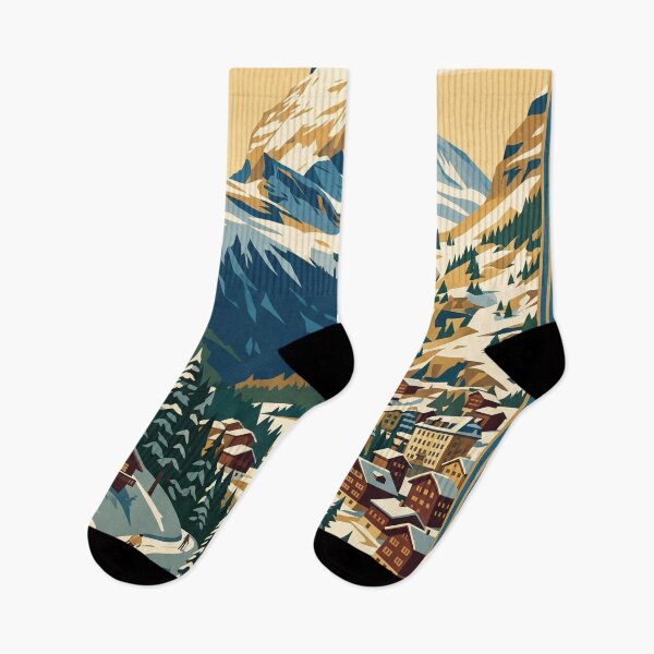 Item preview, Zermatt Switzerland Vintage Travel Poster designed and sold by Bomax121.