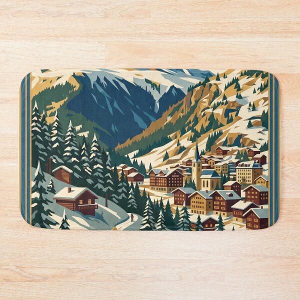 Item preview, Zermatt Switzerland Vintage Travel Poster designed and sold by Bomax121.