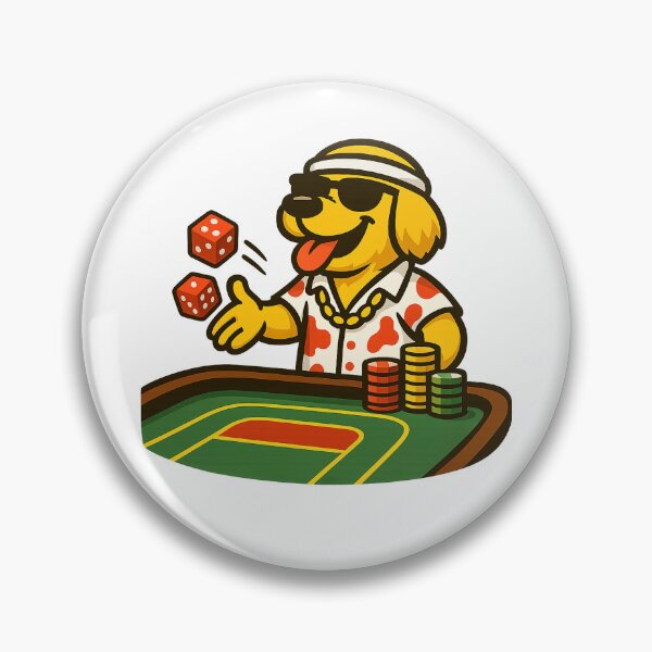 Item preview, Casino Napkin - Golden Retriever designed and sold by NapkinStuff.