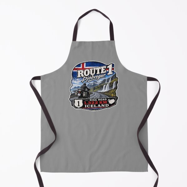 Item preview, Iceland Ring Road Route 1 Motorcycle Sticker TShirt 03 designed and sold by OuterShellUK.