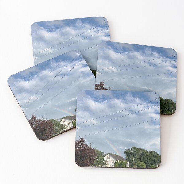 Item preview, Rainbow Over a Home in the Woods  designed and sold by Amanda1775.