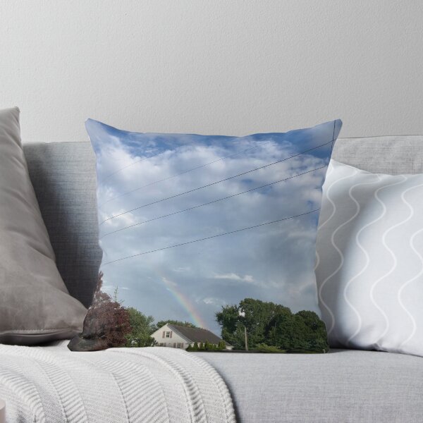 Item preview, Rainbow Over a Home in the Woods  designed and sold by Amanda1775.