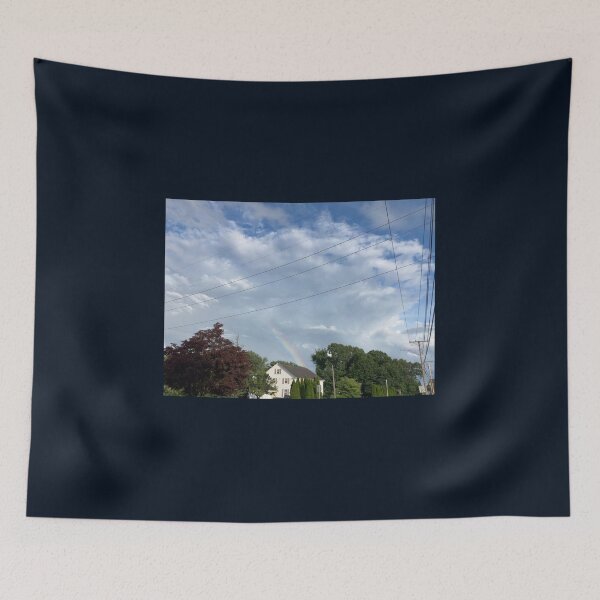 Item preview, Rainbow Over a Home in the Woods  designed and sold by Amanda1775.