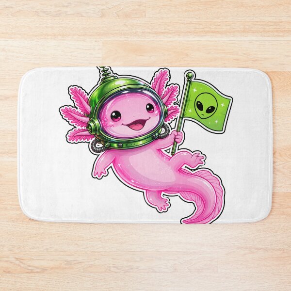 Item preview, Cosmic Axolotl Alien Cute Astronaut Space Helmet designed and sold by Uniqueauraaprints.