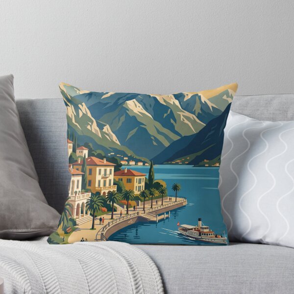 Item preview, Lugano Switzerland Vintage Travel Poster designed and sold by Bomax121.