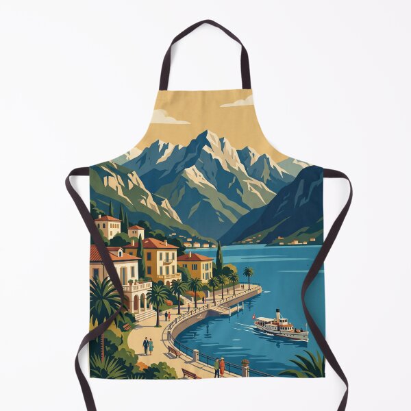 Item preview, Lugano Switzerland Vintage Travel Poster designed and sold by Bomax121.