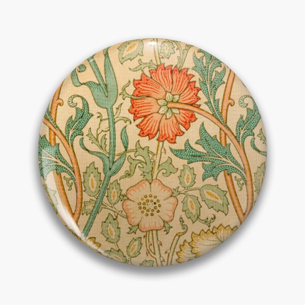 Item preview, Vintage William Morris Warm Floral Pattern designed and sold by FaizArtShop.