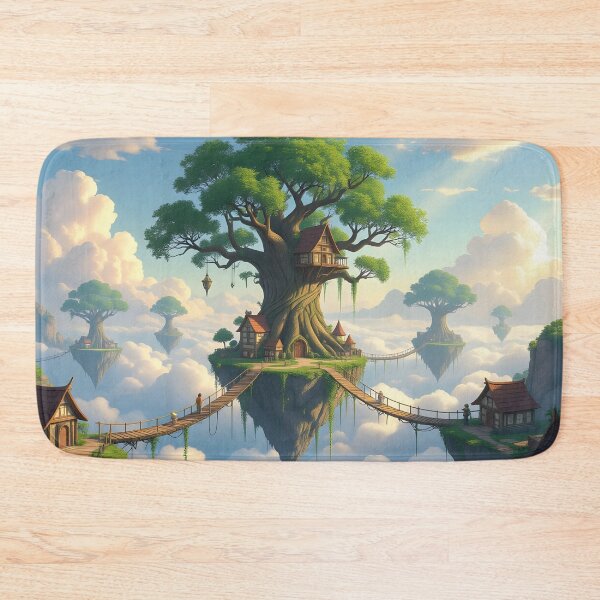 Item preview, Tree Village in the Clouds designed and sold by Fanta-sticky.