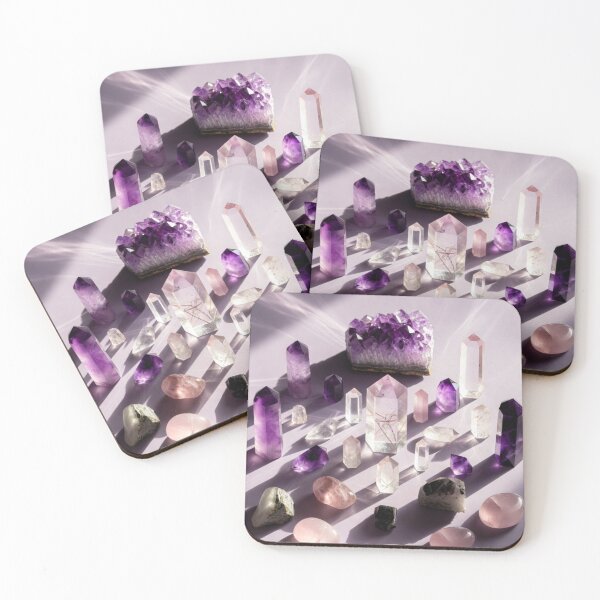 Item preview, Amethyst Crystal Cluster Gemstone Collection designed and sold by IntelliMindDesigns.