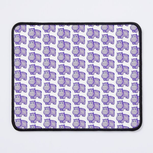 Item preview, Cute Hippo Kids Pattern - Colorful Pencil Drawing Nursery Decor - Safari Baby Shower Gift designed and sold by Marina Khromova.