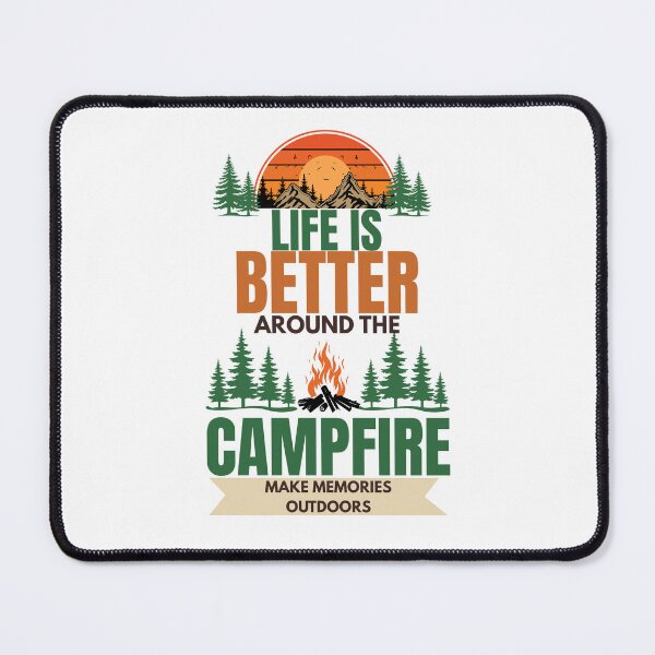Item preview, Life Is Better Around The Campfire Vintage Camping T-Shirt designed and sold by Uvclick.