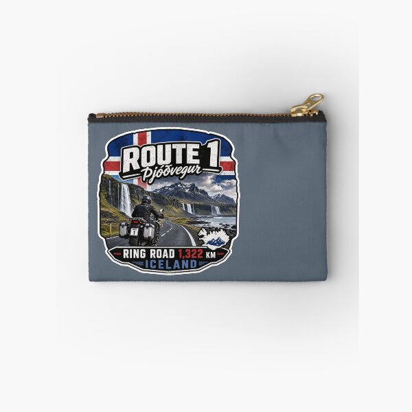 Item preview, Iceland Ring Road Route 1 Motorcycle Sticker TShirt 05 designed and sold by OuterShellUK.
