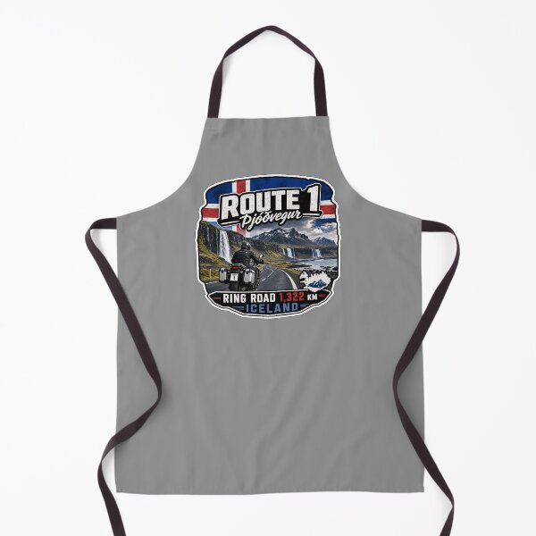 Item preview, Iceland Ring Road Route 1 Motorcycle Sticker TShirt 05 designed and sold by OuterShellUK.