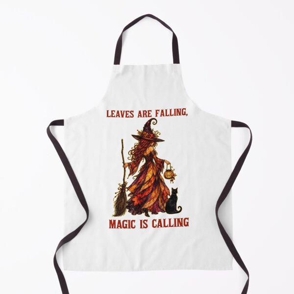 Item preview, Leaves Are Falling, Magic Is Calling Witch Autumn Halloween Vintage Art designed and sold by Spyshirt.