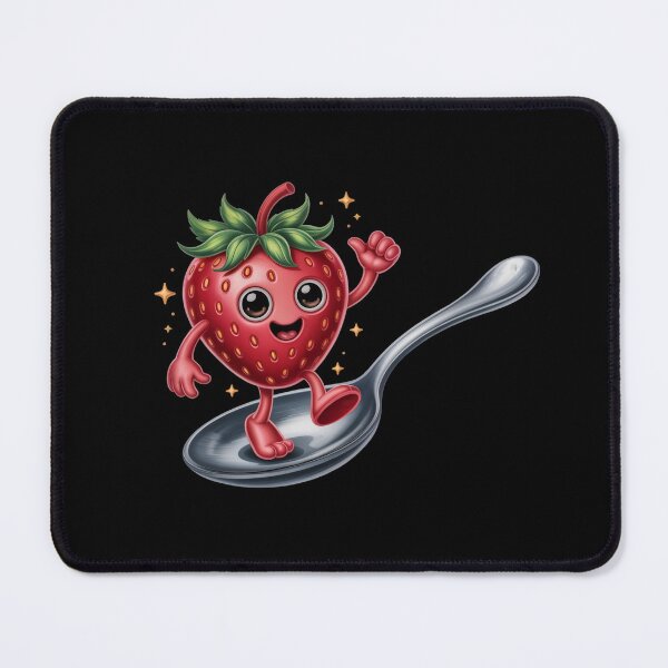 Item preview, Cheerful Strawberry on Silver Spoon designed and sold by jkrphoto.