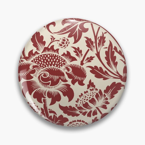 Item preview, William Morris Vintage Red Floral Centenary Exhibition designed and sold by FaizArtShop.