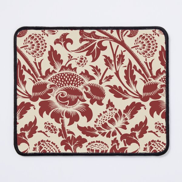 Item preview, William Morris Vintage Red Floral Centenary Exhibition designed and sold by FaizArtShop.