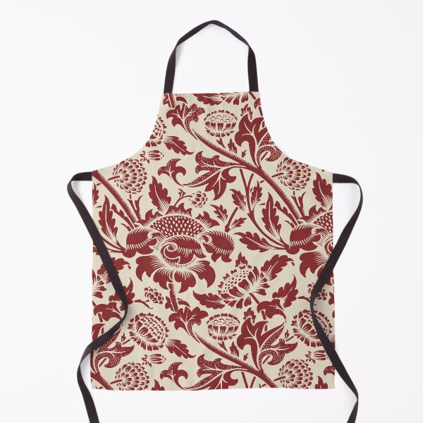 Item preview, William Morris Vintage Red Floral Centenary Exhibition designed and sold by FaizArtShop.