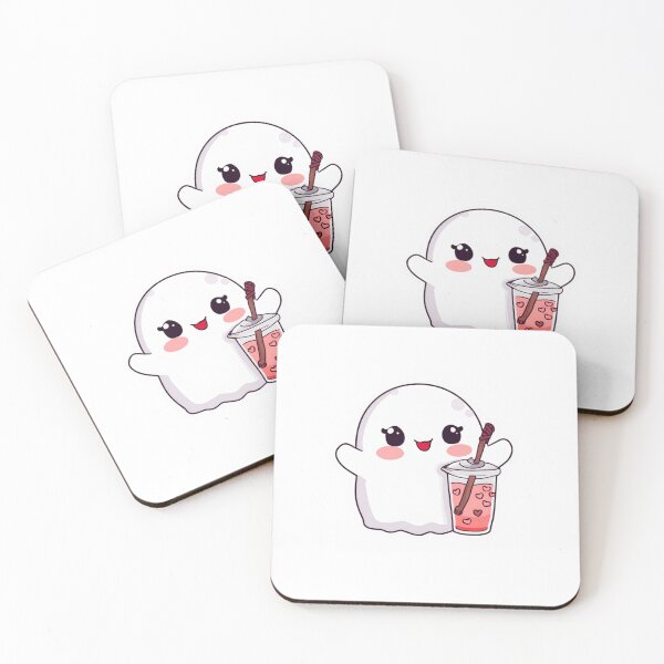 Item preview,   Ghost Bubble Tea Sticker | Kawaii Boba Vinyl Decal designed and sold by Pandey14.