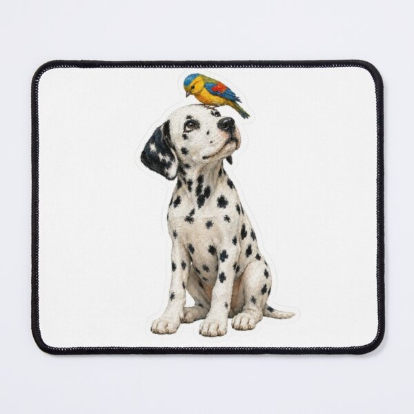 Item preview, Dalmatian and Colorful Bird designed and sold by Snurly.