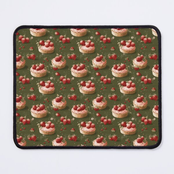 Item preview, Strawberry Pie Green Background Pattern  designed and sold by LouieVanille.