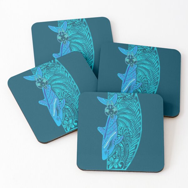 Item preview, Ocean Shark & Tribal Honu Turtle Pacific  designed and sold by sunnthreads.