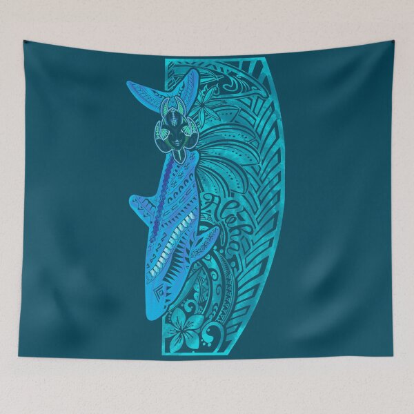 Item preview, Ocean Shark & Tribal Honu Turtle Pacific  designed and sold by sunnthreads.