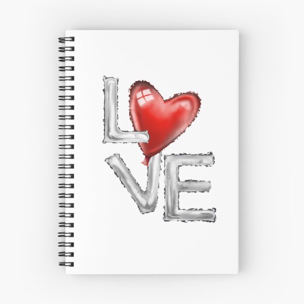 Item preview, LOVE Silver Foil Balloon Red Heart Pattern designed and sold by Fiorart Studio .