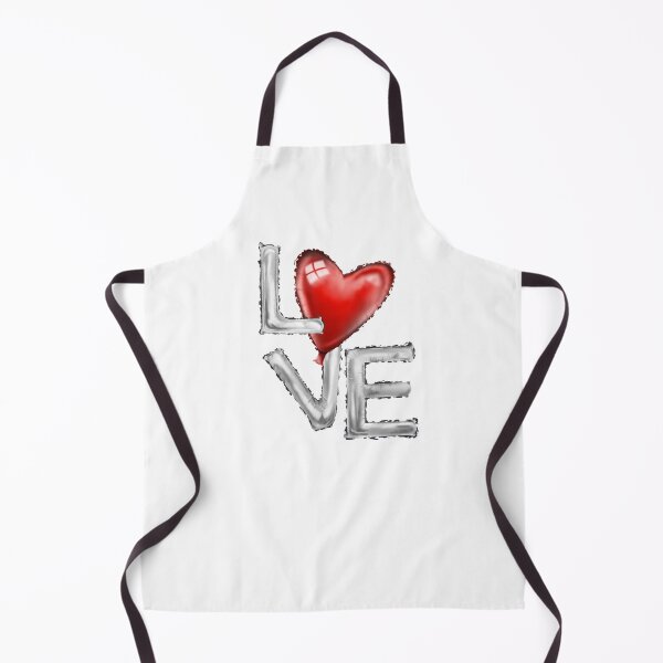 Item preview, LOVE Silver Foil Balloon Red Heart Pattern designed and sold by Fiorart Studio .