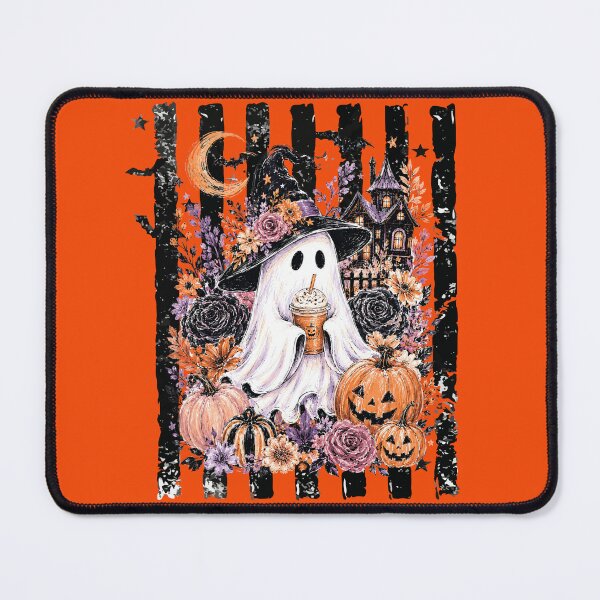 Item preview, Spooky Ghost with Pumpkin Spice Coffee designed and sold by fernandmoonbeam.