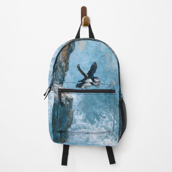 Item preview, A Puffin returning to cliff nests with fish, Birds in Motion designed and sold by CDC40.