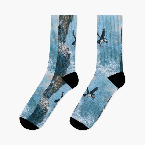 Item preview, A Puffin returning to cliff nests with fish, Birds in Motion designed and sold by CDC40.