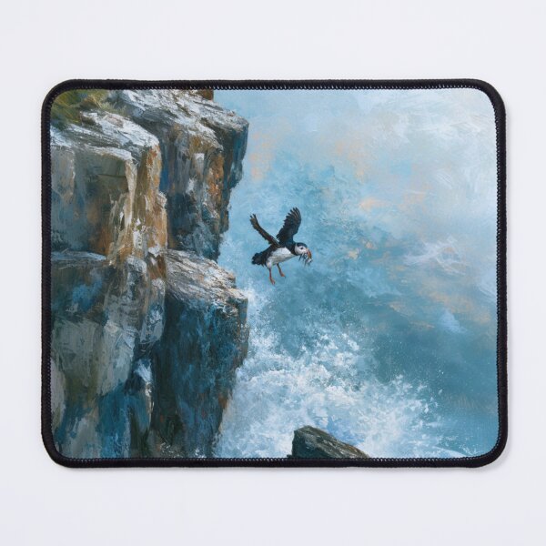 Item preview, A Puffin returning to cliff nests with fish, Birds in Motion designed and sold by CDC40.