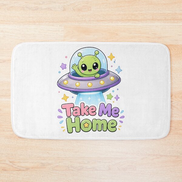 Item preview, Take Me Home Happy Alien UFO designed and sold by Ruamid.