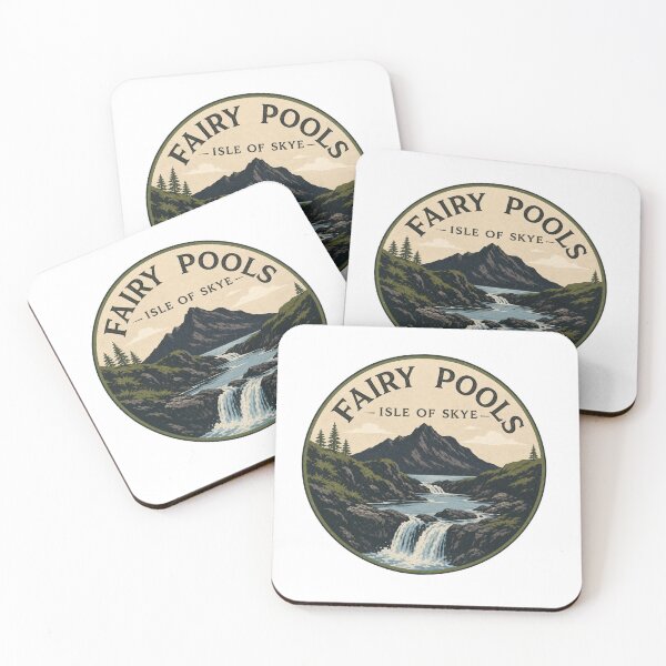 Item preview, Fairy Pools Isle of Skye Scotland Vintage Mountain Landscape designed and sold by jeshands.